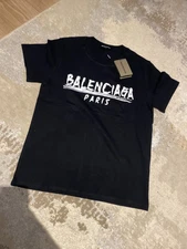 Balenciaga Mens Black Tshirt - Small - New