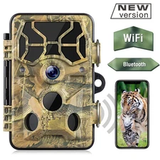 Campark WiFi 1296P Trail Camera 30MP Wildlife Hunting Game Camera Night Vision