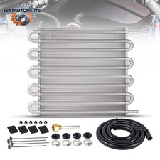 10 Rows Aluminum Universal Remote Transmission Oil Cooler Radiator Converter Kit 10 Rows Aluminum Universal Remote Transmission Oil Cooler Radiator Converter Kit