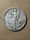 1917 D Walking Liberty Half Dollar - Reverse Mint Mark - VF - As Shown! (#2234)