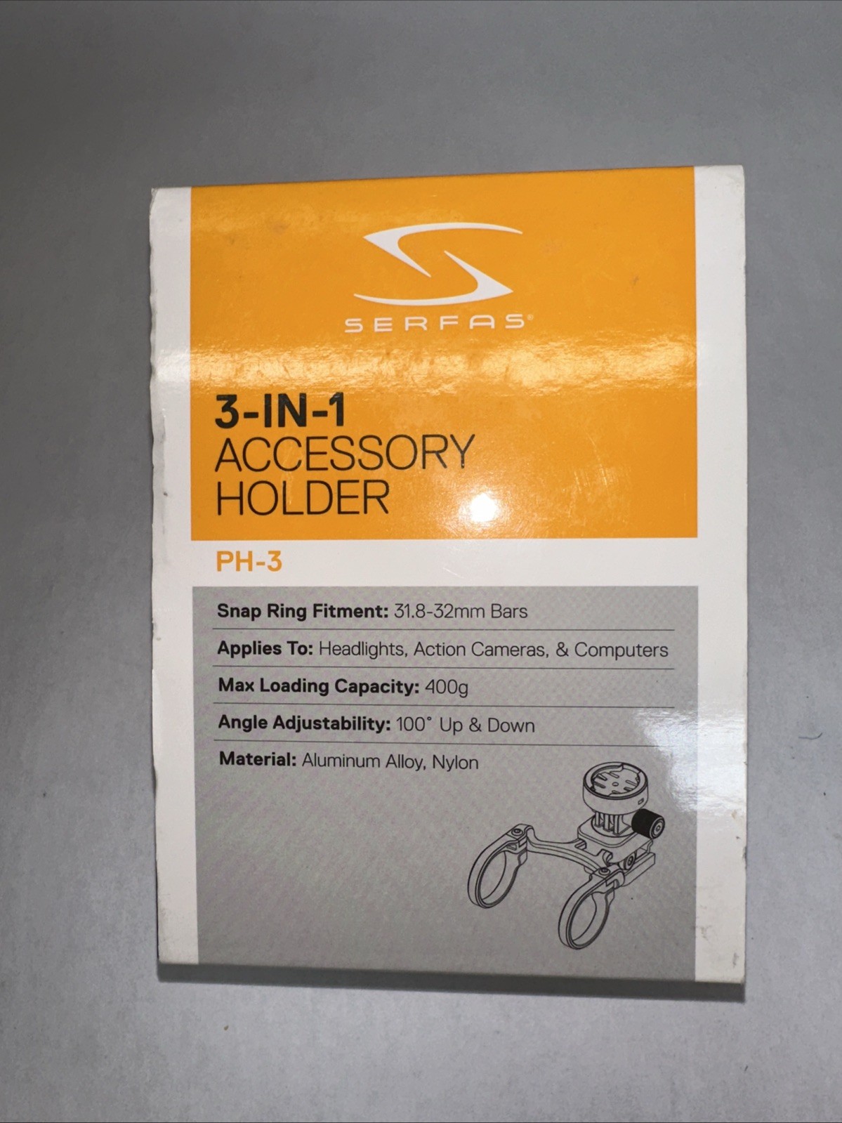 Serfas 3-in-1 Accessory Holder PH-3