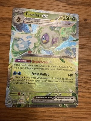 Pokémon TCG  - Froslass ex - 003/182 - Paradox Rift - Double Rare - NM