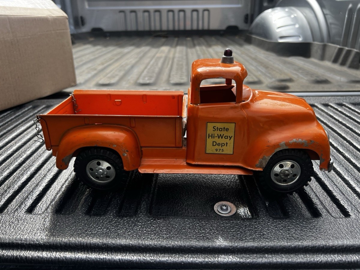 VINTAGE TONKA PICK UP TRUCK acier pressé échelle 14,7 manque vitre côté