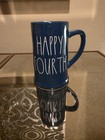 Rae Dunn Coffee Mug Patriotic America Blue Oversized 6" 4th of July Memorial Day — photo 2