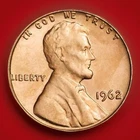 1962-P Red Gem Lincoln Cent Brilliant Uncirculated Fast S&H W/Tracking