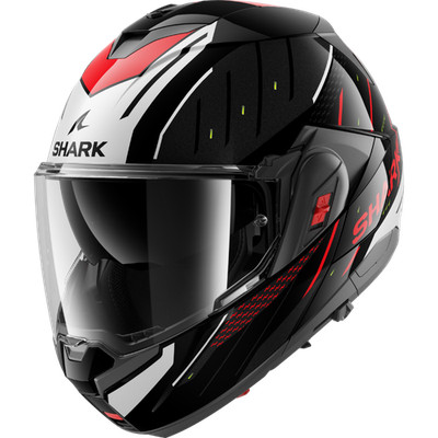 Shark OXO RYDGER Modular Helm Black Silver Red