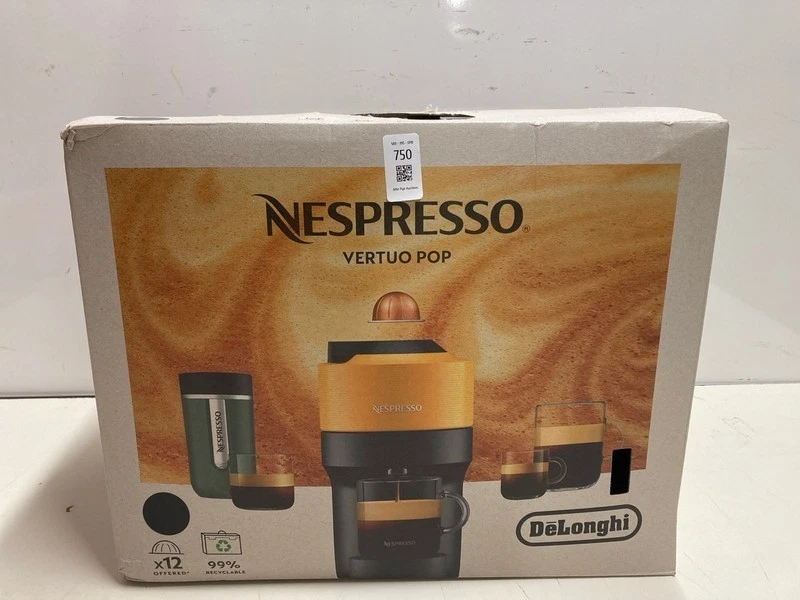Nespresso Vertuo Pop Coffee Machine  - Matt Black . RRP £80, photo 1 of 3
