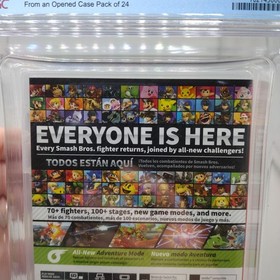 Graded 2018 Switch Mario Super Smash Bros. Ultimate CGC VGA 9.9 A++ Y-Fold Seal