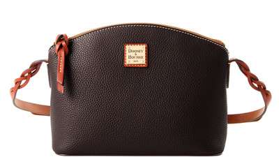 DOONEY & BOURKE Pebble Grain Leather Penny Crossbody Purse Black BRAND NEW NWT