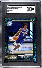 2020-21 Panini Chronicles #168 Tyrese Maxey RC Playbook SGC 10 Gem Mint Asia