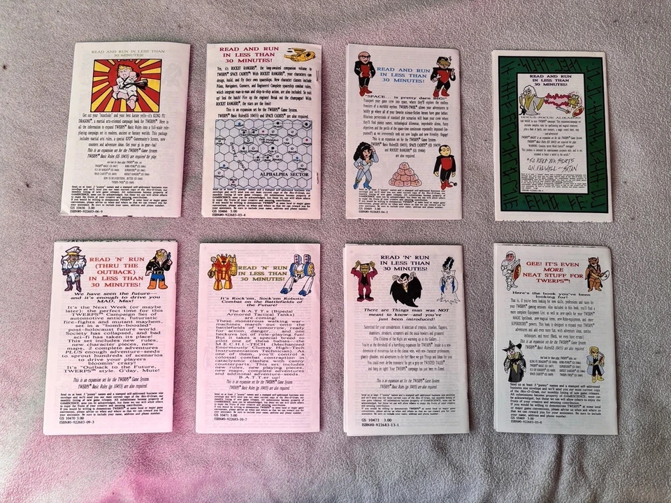 Lote de 8 libros de expansión de campaña TWERPS RPG - Juegos de renos - Game Science Foto 2 de 4