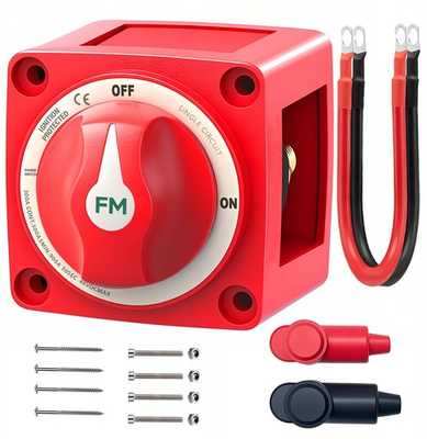 #ad #ad FASTSTORM 300A Waterproof Battery ON OFF Single Circuit with Cable $40.17