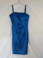 EUC Calvin Klein Royal Blue Spaghetti-Strap Sheath Dress Size 4