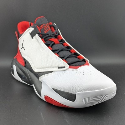 Air Jordan Max Aura 4 Shoes White Black University Red DN3687-106 Men's Size 12