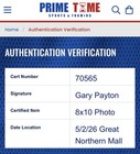 Gary Payton Signed 8x10 Photo Seattle Supersonics Primetime Certification — photo 2