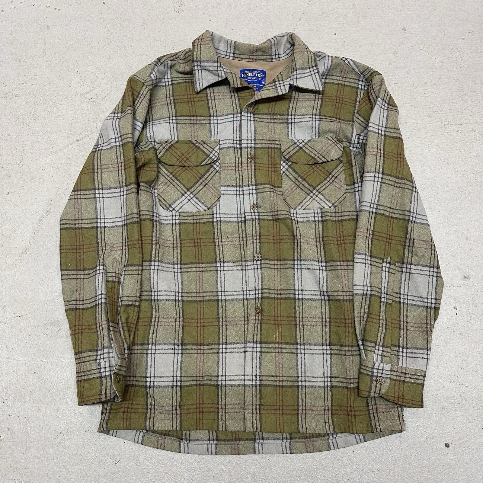Pendleton Eco Wise Wool Board Shirt Front Pocket Button Up P