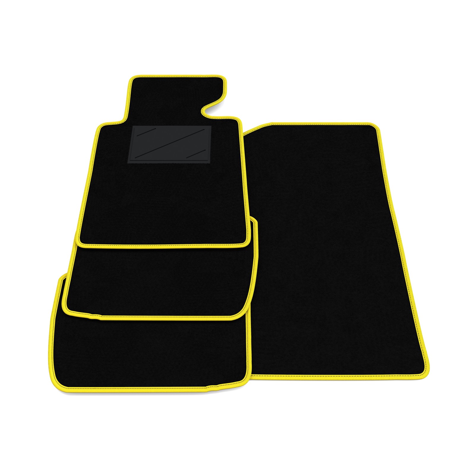 Tapis de sol BMW Série 3 E46 finition velours haut de gamme avec bordure surjetée