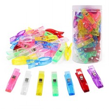 Large Sewing Fabric Clips, 77 Pcs Jumbo Quilt Clips for Quilting with Plastic...