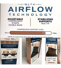Back Support Copper Fit Elite AirFlow Back Brace Adjustable Double-Band 30-50"
