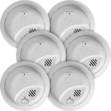 First Alert 9120B6CP/ SMI100-AC Smoke Alarm - 6 Pack