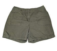 J.Jill Green Shorts Chino Style 100 Cotton Women's size 8