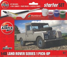 Brand New Boxed Airfix A55012 1:43rd Scale Land Rover Series 1 Starter Set.