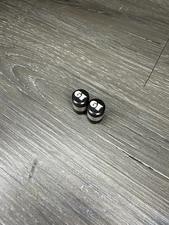 GT Old School Repop Gray Bike Schrader Valve Caps Aluminum BMX