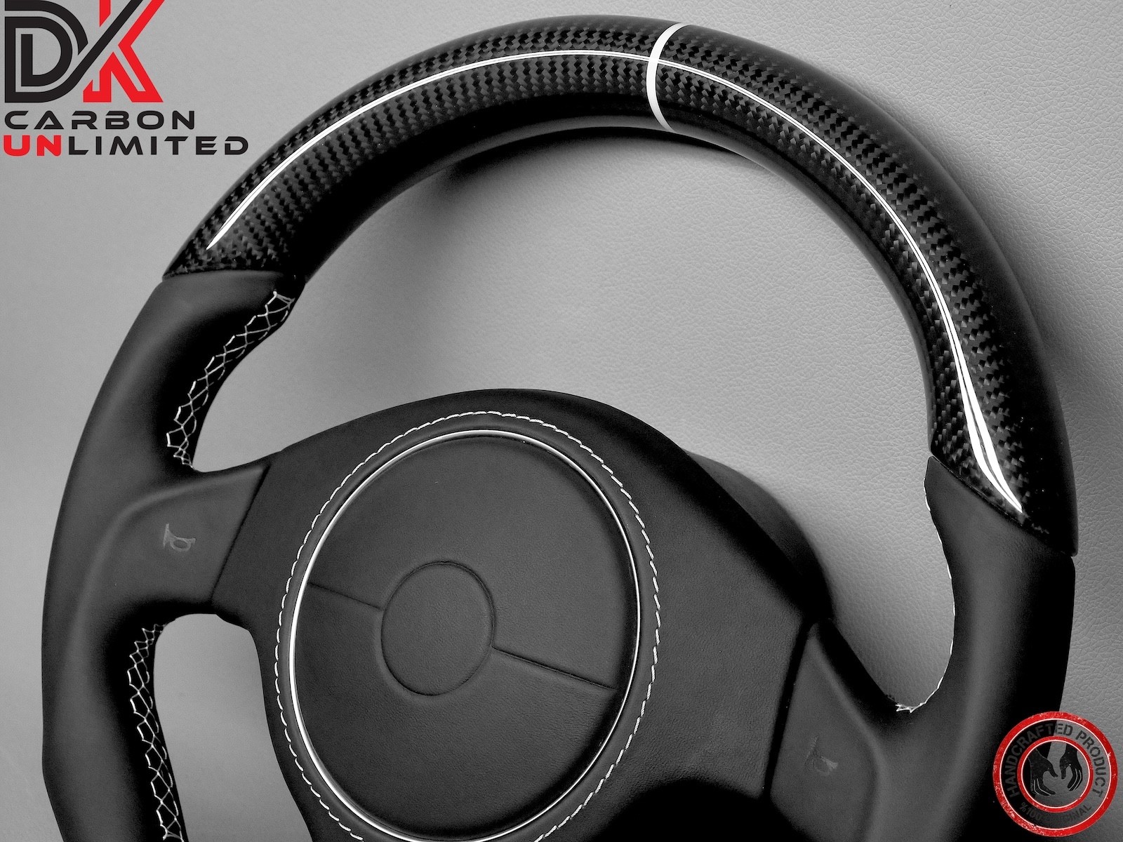Lamborghini Murcielago LP640 LP650 LP670 White Ring Carbon Steering Wheel v3