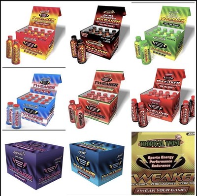 Tweaker Energy Drink Shots, Sugar Free CHOOSE YOUR FLAVOR FULL BOX!!!!!!!!!