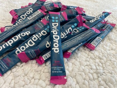 Drip Drop Hydration - Electrolyte Powder Packets - Berry Flavor - 50 Pack