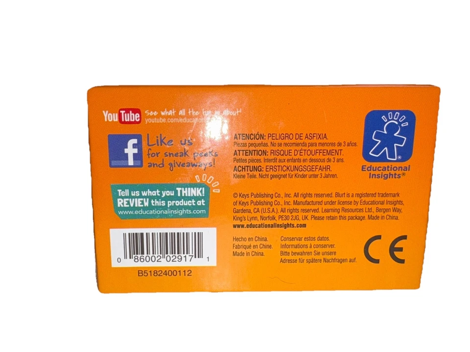 Blurt! The Uproarious Word Race Game Ages 7+ 3-12 Players Educational Insights - Image 3 of 4