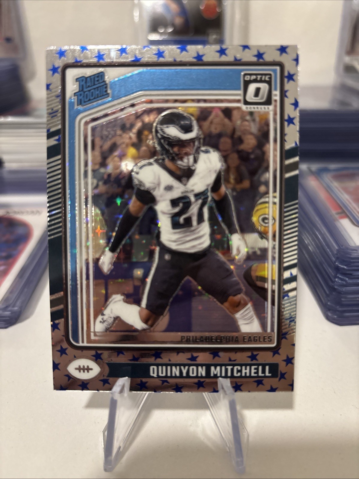 2024 Panini Donruss Optic Quinyon Mitchell Rated Rookie Stars Prizm No. 282