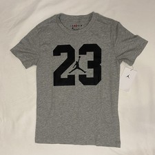 Jordan Kids Jersey Tee Carbon Heather Jumpman 23 — listing 6