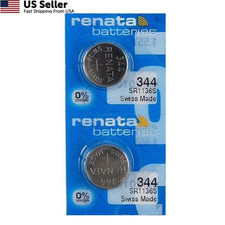 344 Renata Watch Batteries 2Pcs