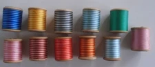 Retors Brillante Cotton Spool Thread 10 Colors - CARTIER-BRESSON Paris NOS