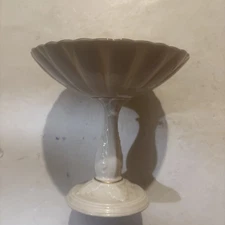 Lenox Charleston Sunflower Ivory Porcelain Pedestal Candy/Nut Dish Compote 5.25"