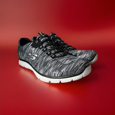 Skechers Empire Game On Athletic Shoes 12414 Black/white Women s Size 9 US