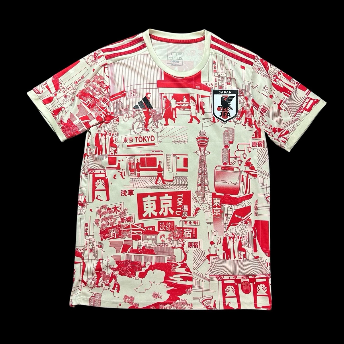 日本红色国家队足球迷服装与纪念品| eBay