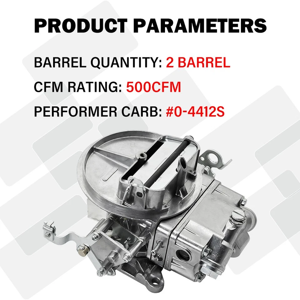 For Holley 0-4412S Model 2300 500 CFM 2 Barrel Carburetor with Manual Choke New - Image 3 of 4