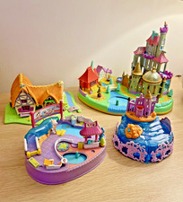 Bundle of 1990s Vintage Polly Pocket Playsets Disney x4 - No Figures