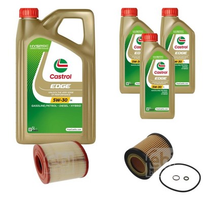 FEBI Inspektionspaket 8L Castrol EDGE Titanium FST 5W-30 LL für BMW 3er E90
