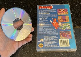 Puggsy Sega CD 1994 CIB Complete In Box Near Mint to Very Good Cond Extrmly Rare
