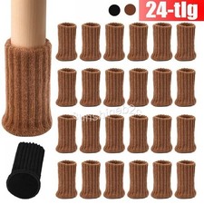 24 Fußkappen Stuhlbeinkappen Möbel Tischfuß Stuhlbein Socken Bodenschutz Schoner