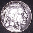 1913-S TYPE 1 BUFFALO HEAD 5C, TOUGH DATE ,FULL HORN