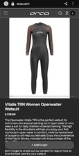 Orca Women's Vitalis TRN Openwater Wetsuit Brand New With Tags Medium Wide Fit