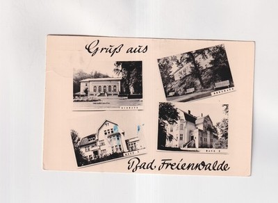 F1910) Postcard AK GREETINGS from BAD FREIENWALDE - Kurhaus Houses Complex 1965