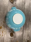 Vintage Turquoise 444 Pyrex AMISH BUTTERPRINT Cinderella Mixing Bowl MCM