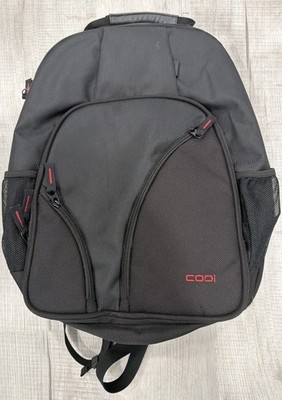 Codi Tri-Pak Black School Bag Laptop Case Backpack Carry-On Luggage Day Pack 16 