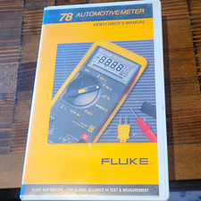 Fluke Vhs 78 Automotive Meter Video Users Manual Ntsc Nr 1992 English