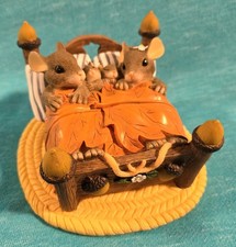 VTG 1990s Charming Tails Figurine-THE HONEYMOON S OVER #89763-Fitz and Floyd